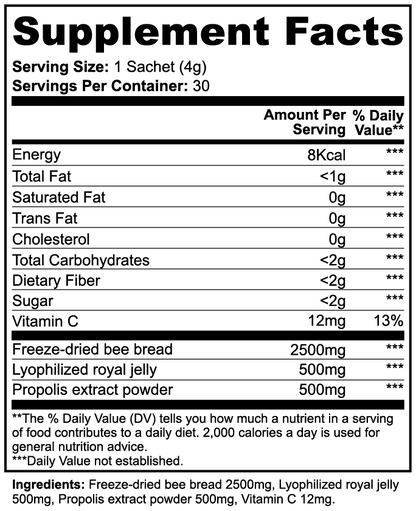 Bee Bread Powder Sachets