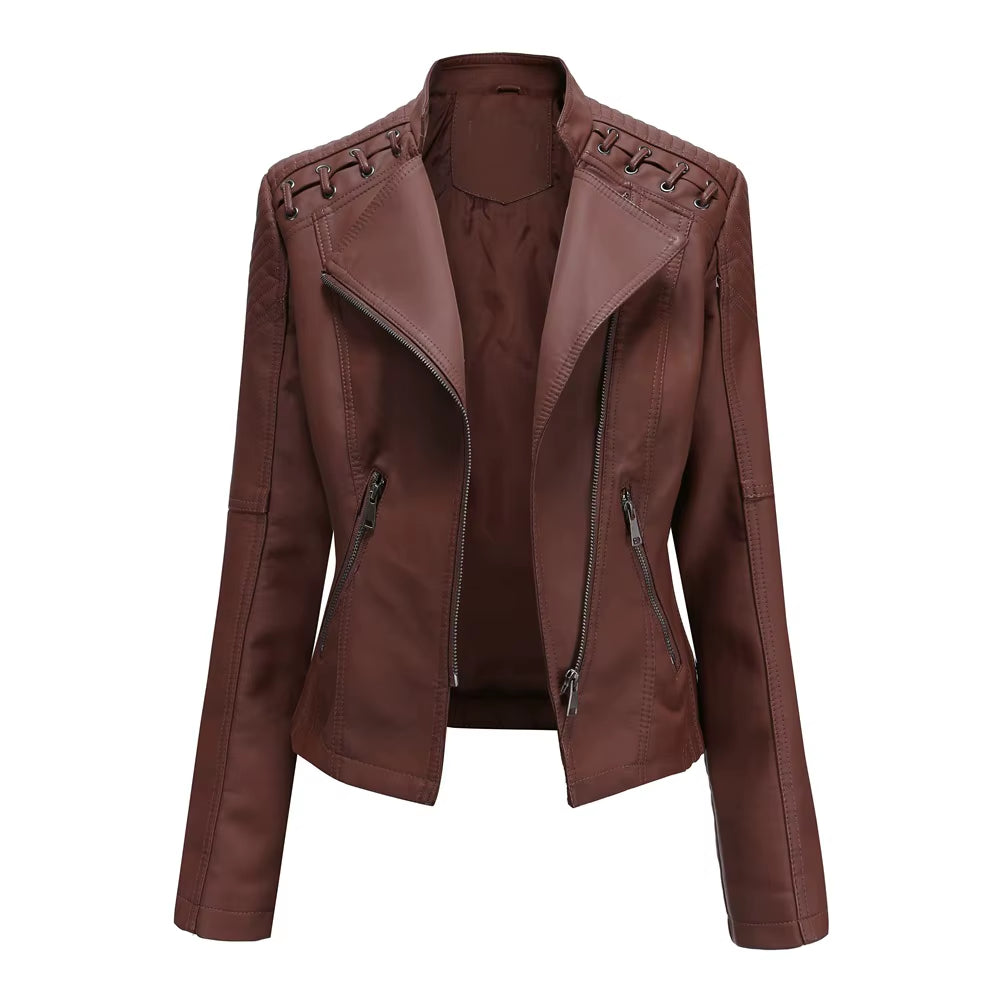 Women's Fashion Leather Jacket