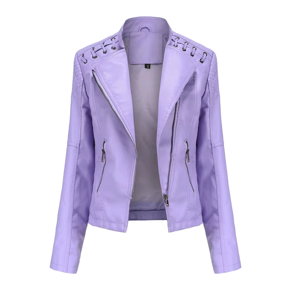 Women's Fashion Leather Jacket