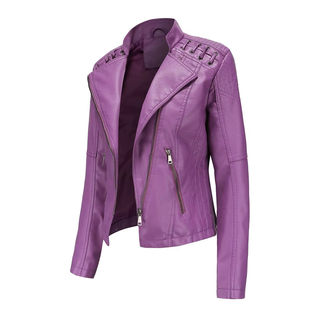 Women's Fashion Leather Jacket