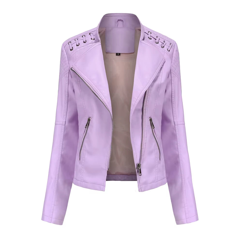 Women's Fashion Leather Jacket